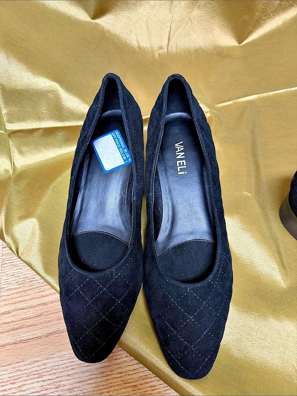 VANELi Quilted Black Flats